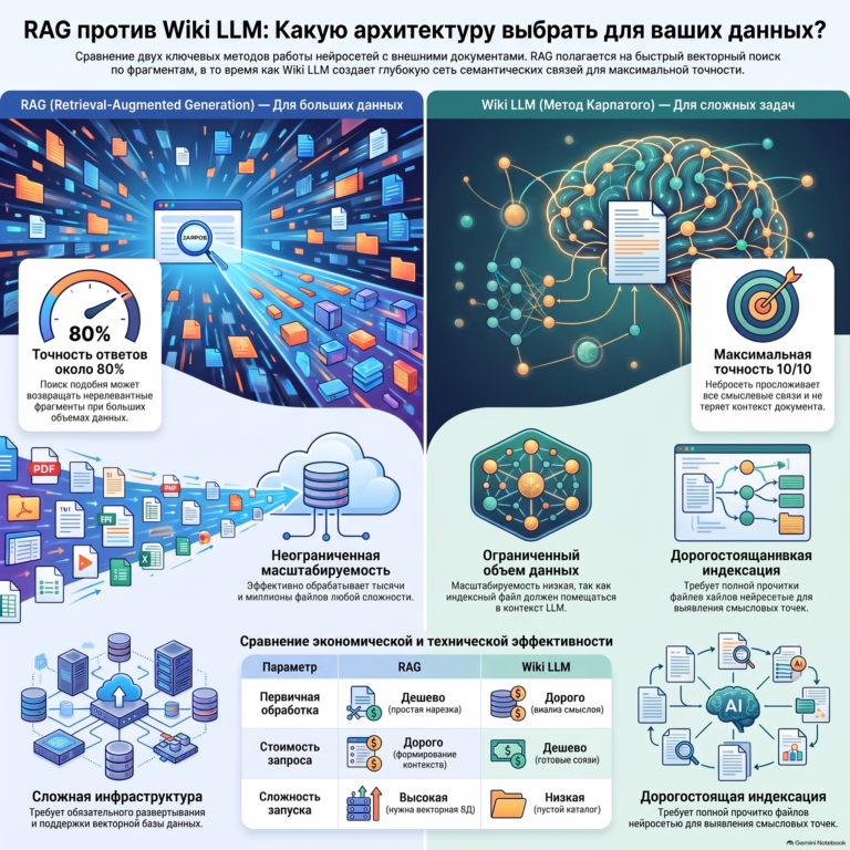 RAG против LLM Wiki: когда семантическая карта надежнее чанков 9 RAG против LLM Wiki: когда семантическая карта надежнее чанков